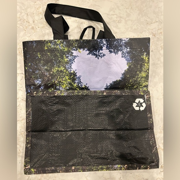 ECO shopping bag reusable grocery tote foldable SAVE OU PLANET New NWT - Picture 2 of 2